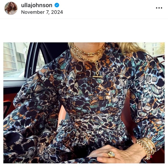 NWT Ulla Johnson Estyne Longsleeve Poplin Maxi Dress Starling size 4 - Picture 13 of 13